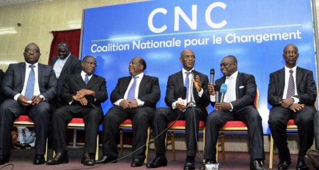 Cérémonie de signature de la charte la Coalition Nationale pour le Changement (CNC)