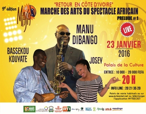 COMMUNIQUE DE PRESSE MASA 2016: ‘’Retour en Côte d’Ivoire’’Manu Dibango à Abidjan