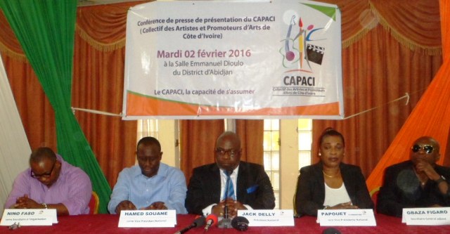 Conférence de presse de CAPACI (Collectif des artistes et promoteurs d’Arts de Côte D’ivoire)