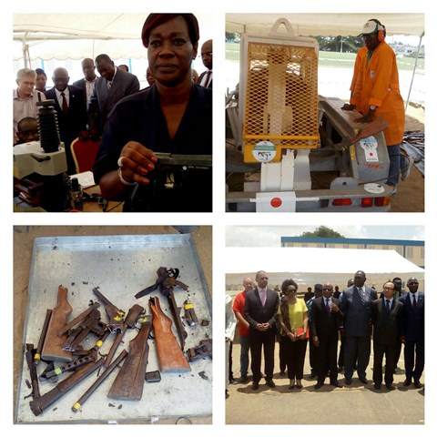 CEREMONIE DE MARQUAGE ET DE DESTRUCTION DES ARMES