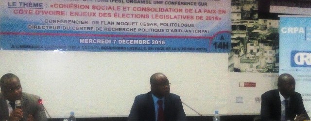 Cohésion sociale et consolidation de la paix en côte d’ivoire: enjeux des élections législatives de 2016