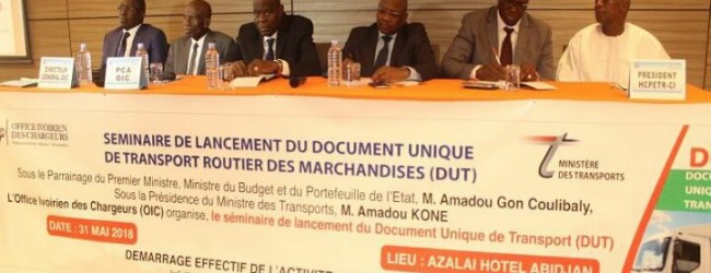 Lancement à Abidjan du Document unique de transport (DUT)