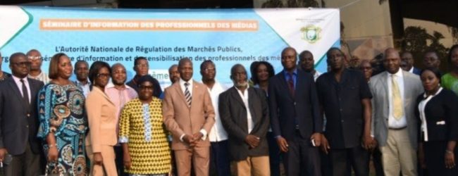 Côte d’Ivoire /Bonne Gouvernance :Des journalistes formés sur le nouveau code des marchés publics