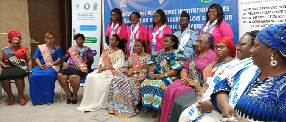 ATELIER DE RENFORCEMENT DES PLATEFORMES INSTITUTIONNELLES POUR L’ELABORATION DE POLITIQUE DE LOIS EN FAVEUR DE L’AGENDA FEMMES PAIX ET SECURITE EN COTE D’IVOIRE