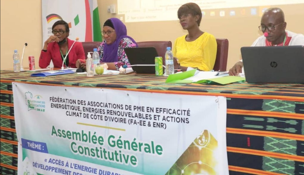 La fédération des associations de PME en EE-ACTIONS climat de Côte d’Ivoire, tient son Assemblée générale pour l’adoption des textes règlementaires