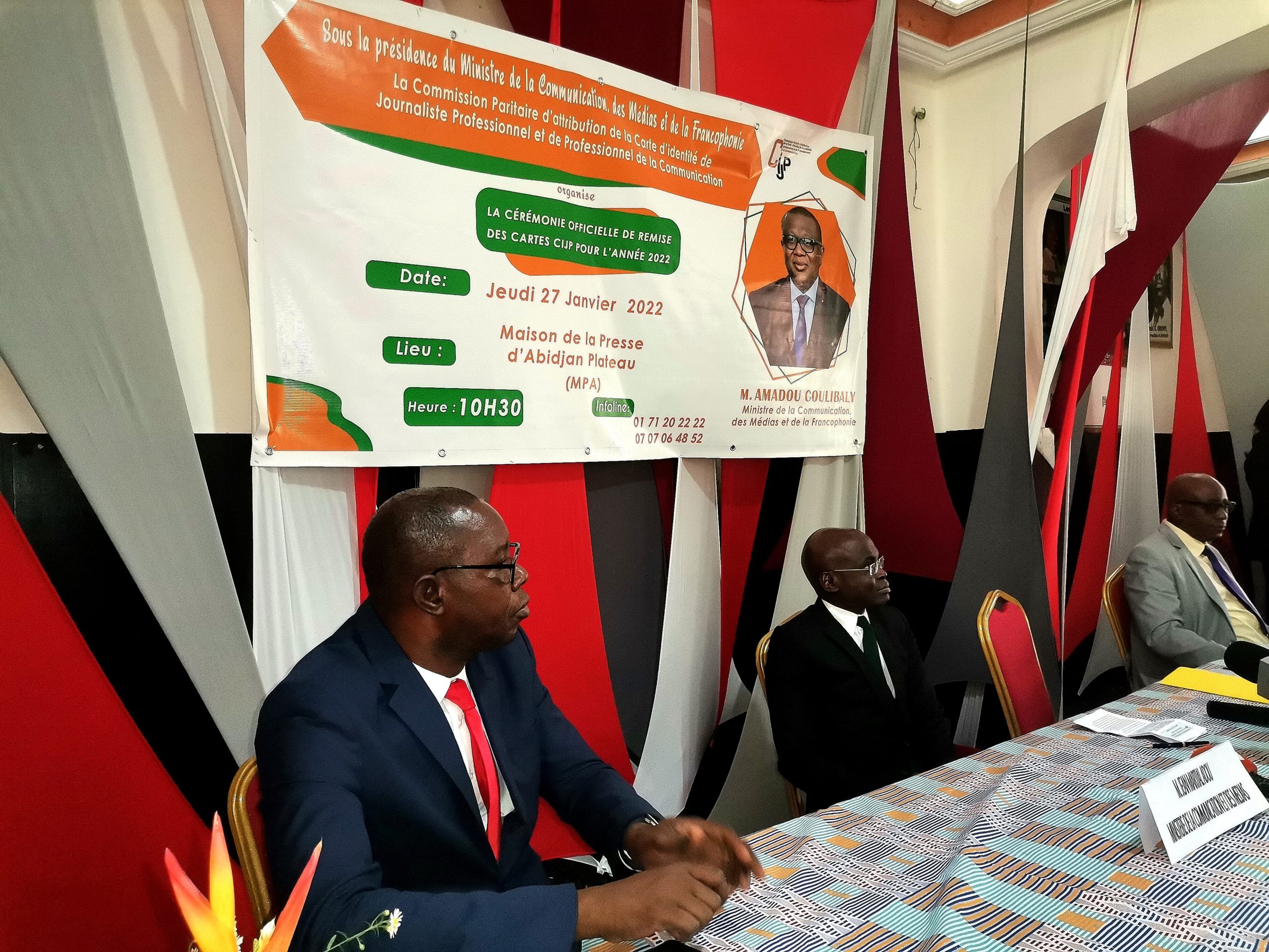 Côte d’Ivoire :Cérémonie officielle de remise des cartes cijp pour l’année 2022