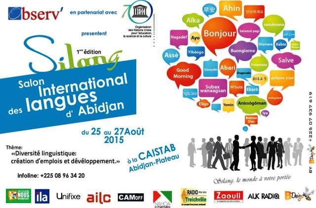 Salon Internationales des Langues d’Abidjan du 25 au 27 AoûT 2015